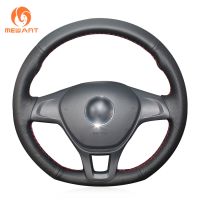 MEWANT Black Artificial Leather Car Steering Wheel Cover for Volkswagen VW Golf 7 Sportsvan Polo 5 Jetta Up! Passat 2013-2021