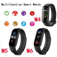 ?NEW?M4 M5 M6 Smart watch นาฬิกาอัจฉริยะ นาฬิกาออกกำลังกาย นาฬิกาวัดชีพจร ความดัน ระดับออกซิเจนในเลือดนับก้าว สมาร์ทวอทช์