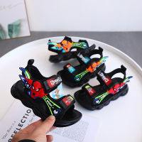 2023 Boys Light Shoes Childrens Sandals Summer New Lightweight Non-Slip Children Open Toe Baby Beach Shoes 7434