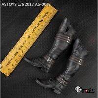 Astoys 1 / 6 รองเท้าบู๊ทส์หนังสีดำสำหรับผู้ชาย