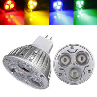 【✆New✆】 dongdangx59 หลอดไฟ Led ดาวน์ไลท์สปอตไลท์ประหยัดพลังงาน Mr16 3 Dc12v โคมไฟบ้านสีแดง/เหลือง/น้ำเงิน/เขียว