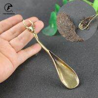 NEWEST Tea Scoops Shovel Brass Copper Deer Head Coffee Black Tea Spoon Powder Teaspoon Teaware Tea Ceremony Ice Cream