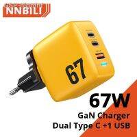 Hjghfhf 67W ที่ชาร์จ GaN พับได้พอร์ต QC 4.0 3.0อะแดปเตอร์ชาร์จสำหรับแล็ปทอปแมคบุ๊ค iPhone