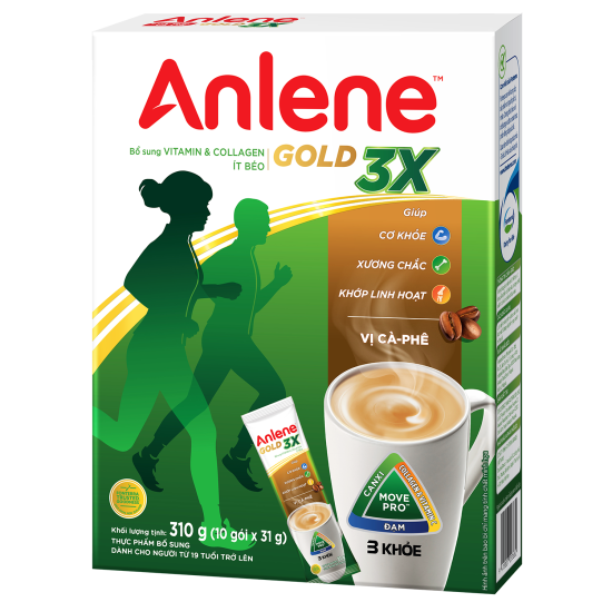 Combo 4 hộp sữa bột anlene 3x cafe 310gx4 - ảnh sản phẩm 2