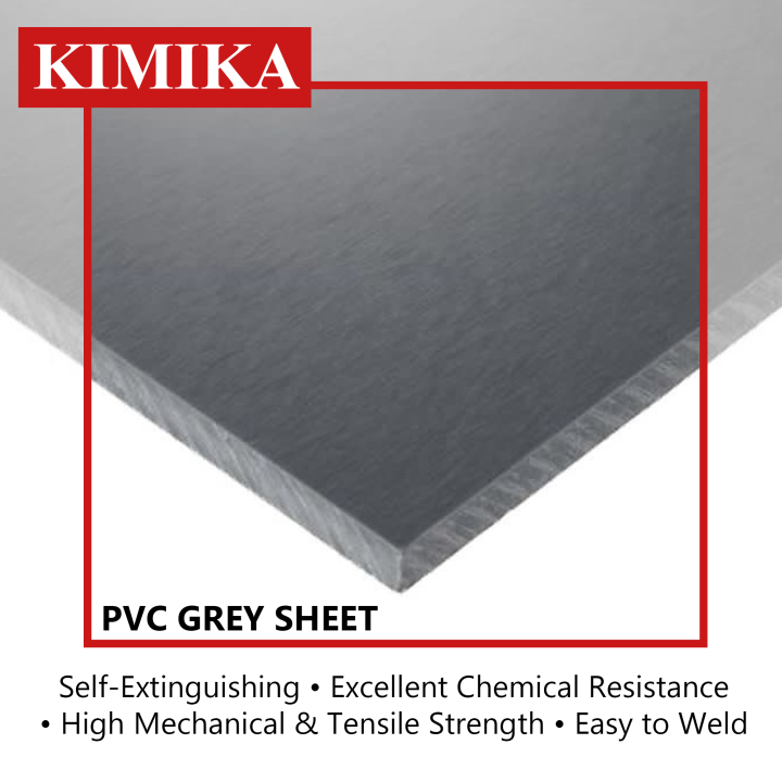 PVC Grey pre cut to size 1 inch x 15 inches x 24 inches PVC Engineering