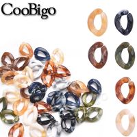 Acrylic Chain Link Twisted Assembly Open Ring DIY Glasses Lanyard Bracelet Earrings Necklace Jewelry Making Craft Accessories