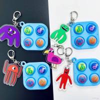 XP Garten of Banban Pop It Keychain Gift For Kids Stress Relief Fidget Toys Captain Fiddles Jumbo Josh Opila Bird PX