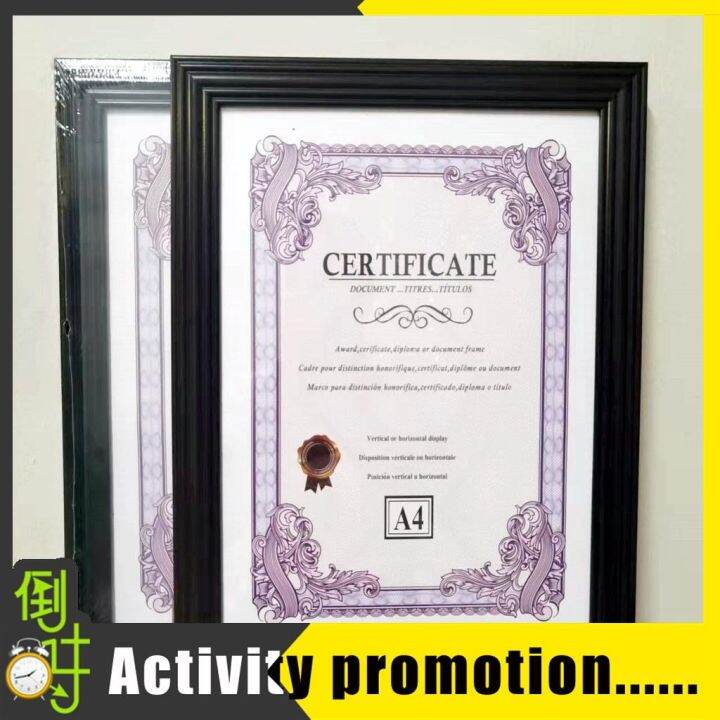A4 PVC BLACK CERTIFICATE FRAME A4 / 8.5x11 Photo frame /picture frame