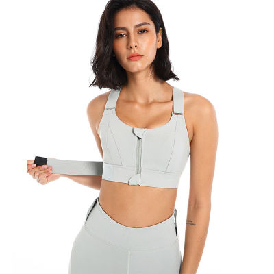 Of Women Sports Bras 5xl Gym Shockproof High Support Athletic Brassiere Velcro Adjustable Bras Top Yoga Vest Fitness Crop Tops