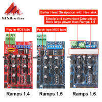 Ramps 1.6แผงควบคุมการขยายตัวที่มีฮีทซิงค์อัพเกรด Ramps 1.41.5สำหรับ A Rduino 3D คณะกรรมการเครื่องพิมพ์