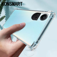 KONSMART เคสสำหรับ OPPO Reno10 Pro 5G เคส2023นุ่มบางๆใสฝาปิดใส TPU RENO 10 Pro 5G เคสใส่โทรศัพท์ป้องกัน Reno10pro Oppo + 5G