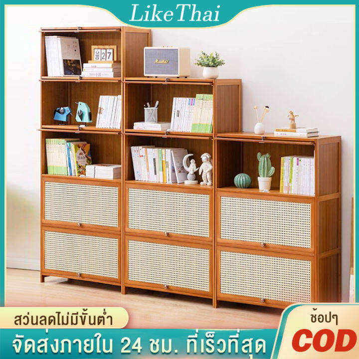 lt-ระบายอากาศ-ตู้ชั้นเก็บของ-5-4-3-2-1ชั้น-ตู้ใส่หนังสือ-ตู้หนังสือ-ตู้โชว์-ตู้โชว์ไม้-ตู้เก็บของ-ชั้นวางอเนกประสงค์-bookcase-bookshelf