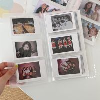 Polaroid Transparen Photo Album Mini Photocard  Train Ticket Card Idol Chasing Star Binder Photocards Home Decorations  Photo Albums