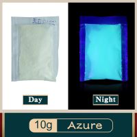 10g per Pack Azure Color Luminous Paint Noctilucent Powder Fluorescence DIY Party Creative Glow In Dark