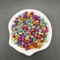 [CYNTHIA] 7mm Acrylic Smile Face Beads Loose Spacer Beads for Jewelry Making DIY celet Jewelry Accessories