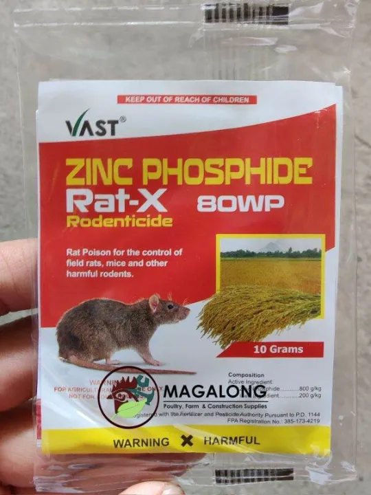 RATX (ZINC PHOSPHIDE) RAT POISON / RAT KILLER RODENTICIDE 10 grams VAST Lazada PH