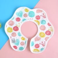 、‘】【= Cotton Waterproof Baby Bibs 360 Degree Rotation Bandanas Burp Cloths Cotton Stuff For Newborn Boy Girl Saliva Towels Feeding Bib