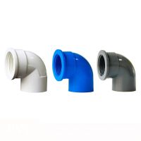 PVC Pipe Fitting - Female Thread 90° Elbow (Solvent Weld 20 25 32mm x BSP 1/2" 3/4" 1") Connector Plumbing Jointer Adapter Pipe Fittings Accessories