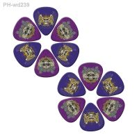 SOACH 10Pcs/lot 0.71 0.46 1.0mm Thickness Cartoon Golden Skull Guitar Picks Pattern Guitar Paddles Parts Guitar Accessories pick