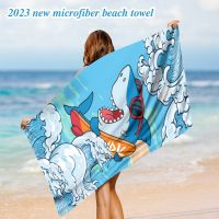 cod Printed Beach Towel Quick-Dry And Ultra Absorbent Gym Swimming Blanket Microfiber Pool Towel Blanket For Sea Spa Yoga Supplies