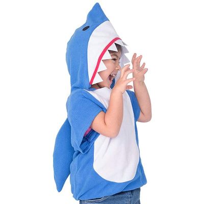 เสื้อฮู้ดฉลามเด็ก ชุดคอสเพลย์สัตว์ฮาโลวีนสำหรับเด็ก