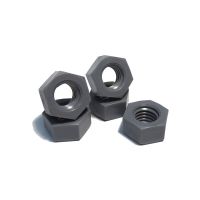 5pcs M5-M20 nylon hexagon nuts PVC plastic polyvinyl fluoride screw cap outer hex acid and alkali resistance nut gray color Nails Screws Fasteners