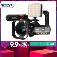 ORDRO HDR-AC3 30MP 4K กล้องวิดีโอดิจิตอล Ultra HD การถ่ายภาพ IR Night Vision WiFi สำหรับวิดีโอบล็อก Youtube กล้องวิดีโอ