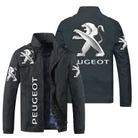 High quality stock PEUGEOT LOGO jacket 308 3008 206 207 307 407 607 4008 RCZ car shop custom work clothes plus size loose thin section stand collar windbreaker