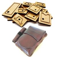 Japan Steel Blade DIY Leather Craft Cigarette bag and Fire Lighter Bag Wooden Die Punch Tool Template Set