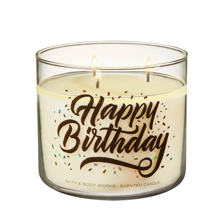 happy birthday candle bath and body works