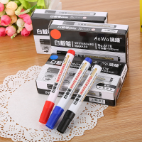 10PCSbox Colorful Whiteboard Pen Black White Board Markers School Supplies Childrens Drawing Pen Escola