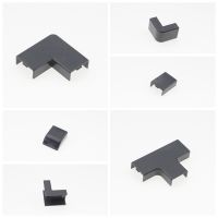 PVC Trunking Accessories 15x10mm Wall Cable Duct Connection Fixer Fastener Holder Yin Angle Three-way Direct Plug Wire Fitting