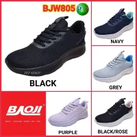 ฺBaoji BJW805 รองเท้าผ้าใบหญิง ไซส์ 37-41 สีดำ / สีกรม / สีเทา / สีดำบานเย็น / สีม่วง