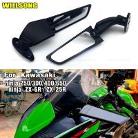 Motorcycle Wind Wing Rearview Mirrors Rotating Modified For Kawasaki ninja 250/300/400/650 ZX6R ZX25R