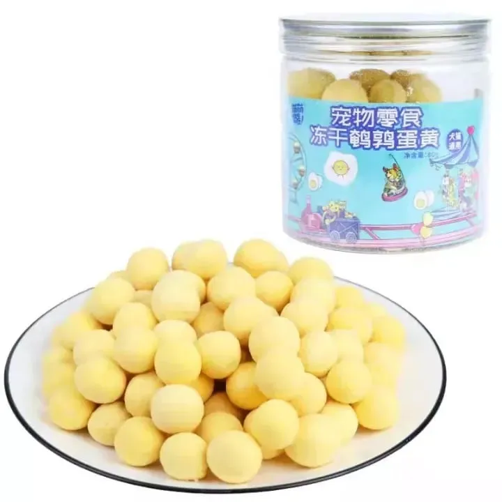 Daily Freeze Dried Quail Egg Yolk Treats for Dogs and Cats 80grams