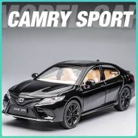 Camry โมเดลรถยนต์จำลองรถของเล่นแบบดึงถอยหลังทำจากอัลลอยรถโลหะผสมของตกแต่งโมเดลรถยนต์รถของเล่นสำหรับเด็กผู้ชายเป็นของขวัญรถของเล่น