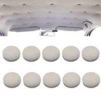 【CC】▽  10pcs Car Roof Fastener Headliner Ceiling Screw Caps Fabric Buckle Rivets Retainer Accessories