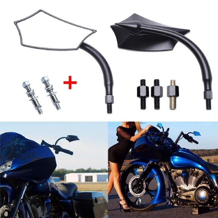 2pcs-black-side-mirrors-aluminum-rear-view-mirror-accessories-fit-for-harley-touring-street-glide-road-king-sportster-xl-mirrors