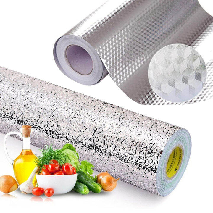 Aluminum Foil Self Adhesive Waterproof Wallpaper│Kitchen Sticker│DIY
