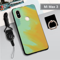 เคสอ่อนสำหรับ Xiaomi Mi Max 3เคสโทรศัพท์คลุมทั้งหมด2022ใหม่ป้องกันการตกหล่นกันรอยขีดข่วนฝามีที่ถือวงแหวนโทรศัพท์ &amp; เชือก