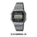 Casio A168 Men's Unisex Series Digital Retro Vintage Stainless Steel ...