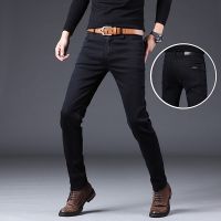 COD SDFGERTERT [size28 36]seluar slack lelaki Casual Mens Pants Korean Version Slim-Fit Cotton Black Straight Jeans Plus Size Simple Fashion