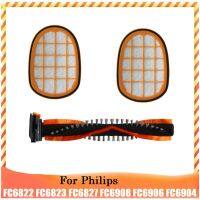 3PCS Roller Brush แผ่นกรอง HEPA สำหรับ FC6823 FC6827 FC6908 FC6906เครื่องดูดฝุ่น