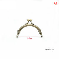 YANAO 8.5 10.5 12.5 15 20.5cm DIY Metal semicirc Frame Purse Handle Coin Bags Metal Kiss Clasp Lock Frame Accessories