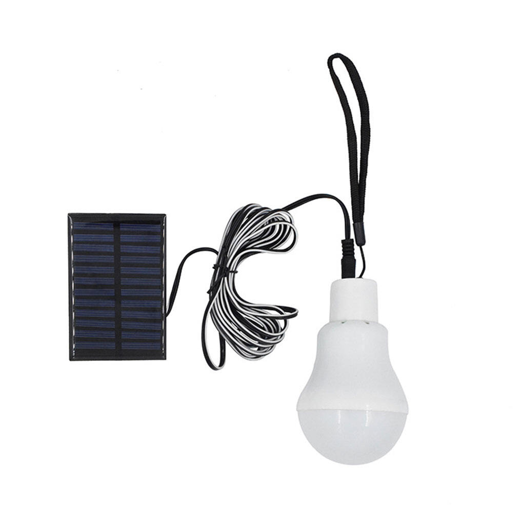 Portable Solar Powered Solar Energy Lamp Lantern with 0.8w Solar Panel for Home Emergency Lighting Outdoor Hiking Camping Fishing Tent Garden Survival Kit 2-Pack Solar LED Light Bulb