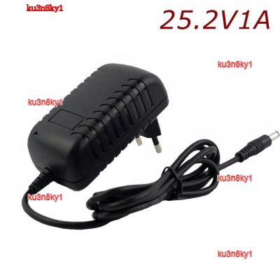ku3n8ky1 2023 High Quality Universal 25.2V 1000mA 1A 5.5x2.1mm AC DC Power Supply Adapter Lithium Battery Pack Wall Charger EU / AU / US / UK Plug