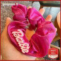 GORGEOUS X แฟชั่นสำหรับผู้หญิง ตุ๊กตาบาร์บี้ scrunchie สีทึบทึบ อีลาสติก เชือกมัดผม ของใหม่ หางม้าหางม้า ยางรัดผม สำหรับผู้หญิง