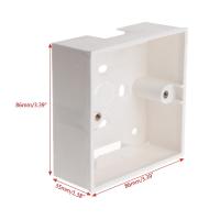 BOOM 86X86 PVC Junction Box Wall Mount Cassette For Switch Socket Base