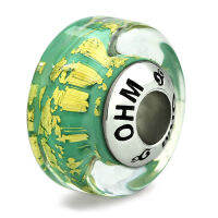 บีดแก้ว มูราโน่ Golden Forest OHM Murano Glass Bead Charm