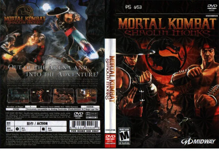 PS2] Mortal Kombat Shaolin Monks V1.0 – Retro-Jogos